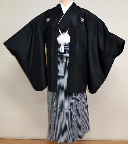 ジュニア男の子黒紋付袴